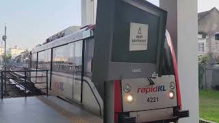 LRT Ampang train No. 006 Arriving at Ampang