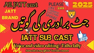 Top castes in Pakistan |All jATT caste 2025 | further types of jutt | written Talha lally |