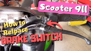 Scooter 911: How to replace a faulty BRAKE SWITCH