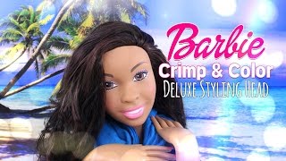 Barbie Crimp \u0026 Color Deluxe Styling Head Review - 4K