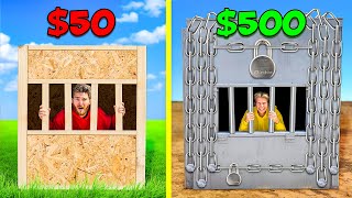 $50 vs $500 Prison Boxes! *FIRST TO ESCAPE WINS*
