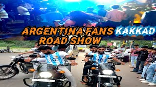 Argentina Fans Kakkad Road Show🔥🕺 Messi Fans Kannur Kakkad || Qatar World Cup 2022 fifa