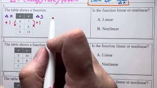 Identify Linear Functions from Tables (Example 1)