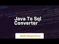java to sql converter