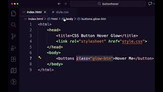 Pure CSS Hover Glow Effect (No JS)