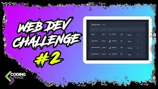 web developer challenge #2 Winner - HTML Table | #CodingPhase