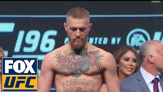 Conor McGregor vs. Nate Diaz | Weigh-In | UFC 196