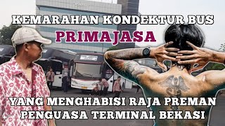 MERASA BOSAN DITINDAS, KONDEKTUR BUS INI NEKAT HABISI RAJA PREMAN TERMINAL !!