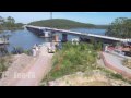 Time-lapse of the Karuah bypass incrementally launched bridge construction