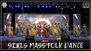 GIRLS MASS FOLK DANCE 4K | Spectra 25 | Sakthi School Kallakurichi | Annual Day Celebrations