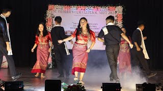 SUPERHIT PERFORMANCE BY HOLY CROSS COLLEGE  || HOLY CROSS COLLEGE ST FRESHERS CUM CULTURAL MEET 2024