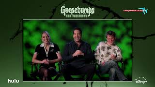 Goosebumps: The Vanishing INTERVIEW-David Schwimmer, Jayden Bartels, and Sam McCarthy