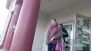 Pretty white girl with her bf eyes my bulge!!!