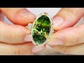 Russian Sphene Ring at 16.37 carats by Kat Florence. KF06450