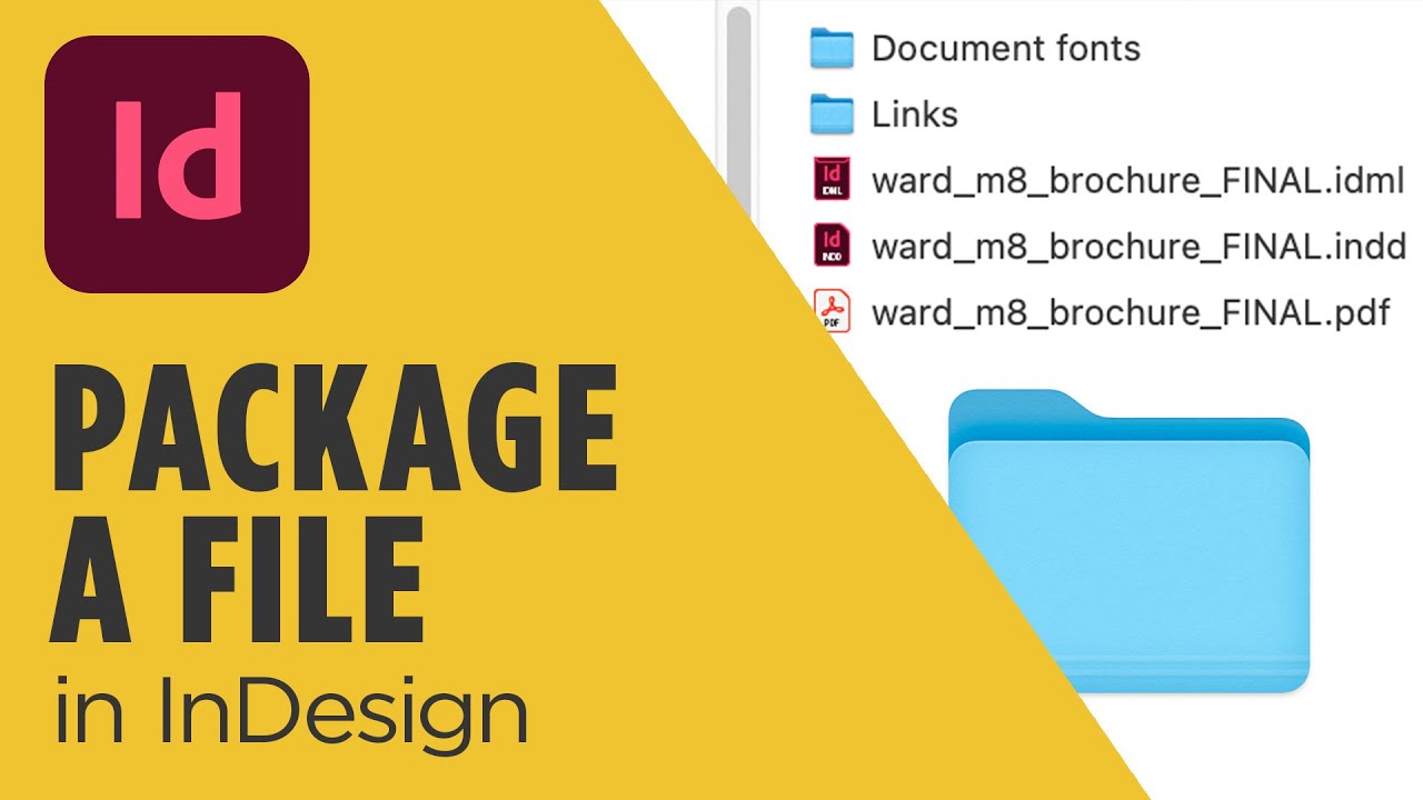 How To Package A File In Adobe Indesign Graphic Design Tutorial Youtube