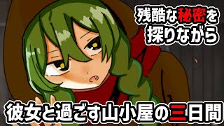 【前編45分】守るべき３つの約束➡しのぶのことを信じること、3日間扉を開けないこと、しのぶの様子がおかしくなったら斧で頭をかち割って殺すこと【雪消え】