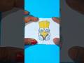 All My Fellas Bart Simpson Paper Folding Game #shorts #gaming #bartsimpson #viral