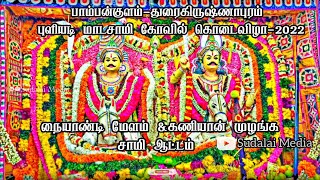 பாம்பன்குளம் - துரை கிருஷ்ணாபுரம் புளியடி மாடசாமி கோவில் கொடைவிழா நையாண்டி மேளம் முழங்க சாமி ஆட்டம்