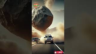 A Giant Boulder is Rolling Towards a Moving Car! 😱🚗💨 | Epic Survival Moment!