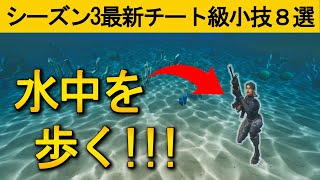 【小技集】水中にずっといれば初心者でも絶対にばれませんｗ最強バグ小技集！【FORTNITE/フォートナイト】