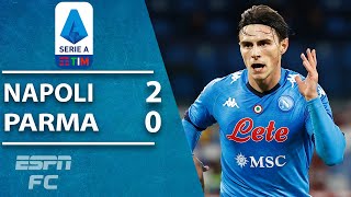 Napoli makes light work of Parma to keep pace with Juventus, Inter & AC Milan | ESPN FC Highlights