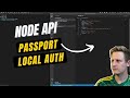 22 - Node.js + Passport - Local Authentication Strategy - Validating username and password