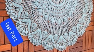 Crochet half circle shawl new design step by step (Last Part)