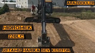 Hidromek 220lc Ekskavatör Şev Kesen Usta Operatör Ustalığını Konuşturuyor