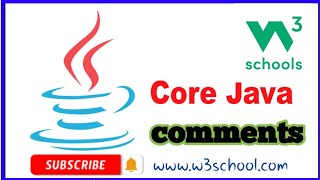 comments w3school java full basic cource