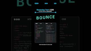 Bouncing Text Effect 🏀 | Pure HTML/CSS Animation Tutorial | mzcode01 #coding #shorts #css #webdesign