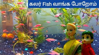 கலர் Fishes வாங்க போறோம் || My Barbie Shows