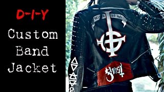 DIY CUSTOM BAND JACKET || Revamp with Ree