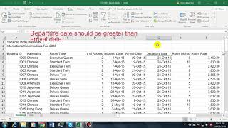 EXCEL Practice: Data Validation