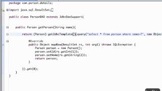 Spring Dao-Support Classes