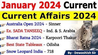 January 2024 Monthly Current Affairs | Current Affairs 2024 | Monthly Current Affairs 2024 #current