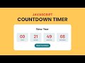 Build a Countdown Timer in Javascript