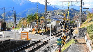 JR 身延線【№176】寄畑踏切・通過・走行映像（寄畑駅⇔内船駅）山梨県南巨摩郡南部町内船