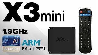 Powerful Box Under $50    X3 Mini Amlogic S905X3 4K TV Box