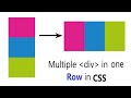 Align one or more div in one Row in CSS || Two div in same line CSS