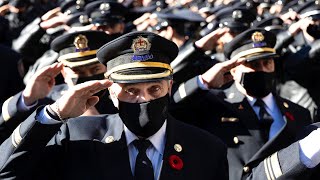 Civic funeral of Montreal firefighter Pierre Lacroix