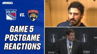 New York Rangers Coach & Players react to Game 5 loss | New York Rangers