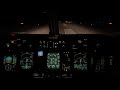 Q400 Night Landing.