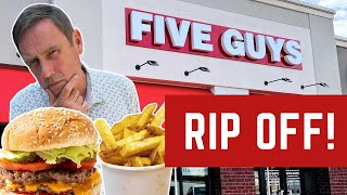 FIVE GUYS - Is It A RIP OFF In 2025? INSANE PRICES!!