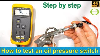 How to test an oil pressure switch - with tutorial