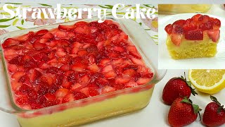 Strawberry Cake Recipe with Fresh Strawberries | Soft and Fluffy Strawberry Cake to Try Now! 🍓