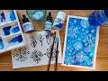❄️ How to Paint Stunning Watercolor Snowflakes the Easy Way