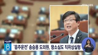 '음주운전' 송승용 도의원, 항소심도 직위상실형