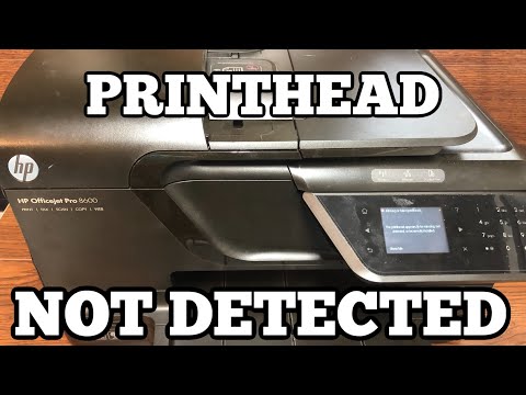 Печатающая головка HP OfficeJet Pro отсутствует или не обнаружена