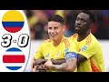 COLOMBIA VS COSTA RICA | (3-0) | COPA AMERICA | ALL GOALS AND HIGHLIGHTS