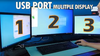 How to use USB Port for Multiple Display Setup for Laptop